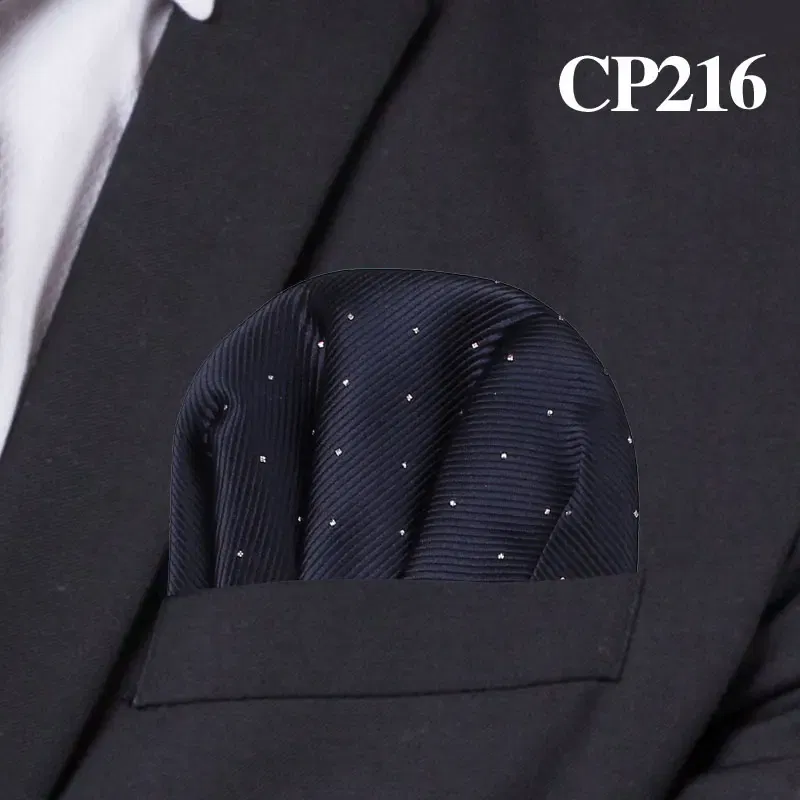 Color: Beige - Fashion Dots Suits Pocket Square For Men Business Chest Towel Hanky Gentlemen Hankies Classic Suit Napkin Mens Handkerchief