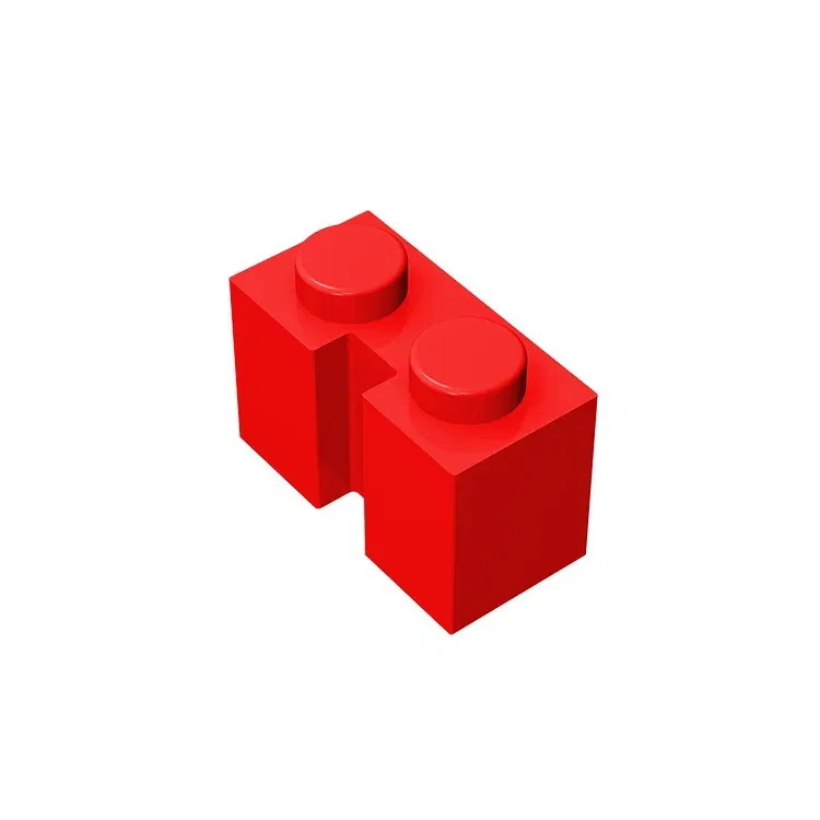 Color: green - Gobricks GDS-798 BRICK 1X2 W. GROOVE compatible with lego 4216 children's toys Assembles Building Blocks Technical