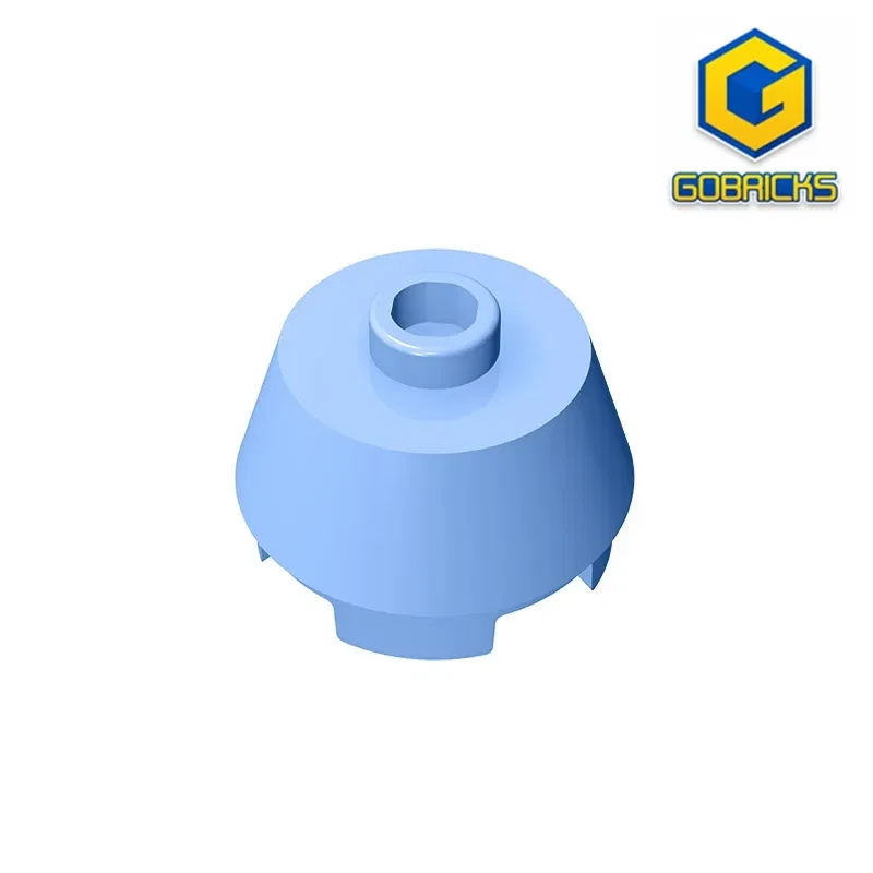 Color: Clear - Gobricks GDS-946 Cone 2 x 2 Truncated compatible with lego 98100 pieces of children's DIY Educational Building Blocks Technical