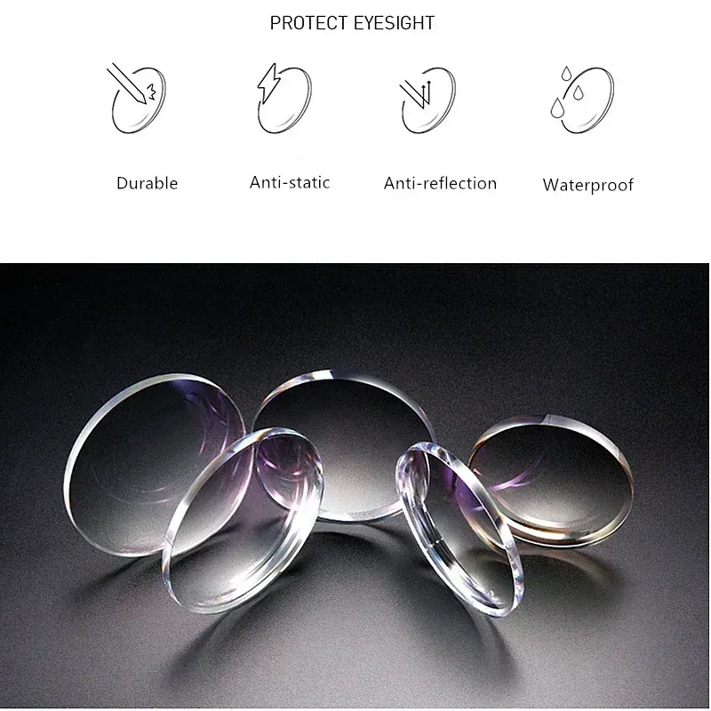 Lenses Color: green, Lens Index: 1.74 - Aspheric Prescription Progressive Photochromic Lenses multifunctional Indoor Outdoor Chameleon Gray Brown Astigmatism