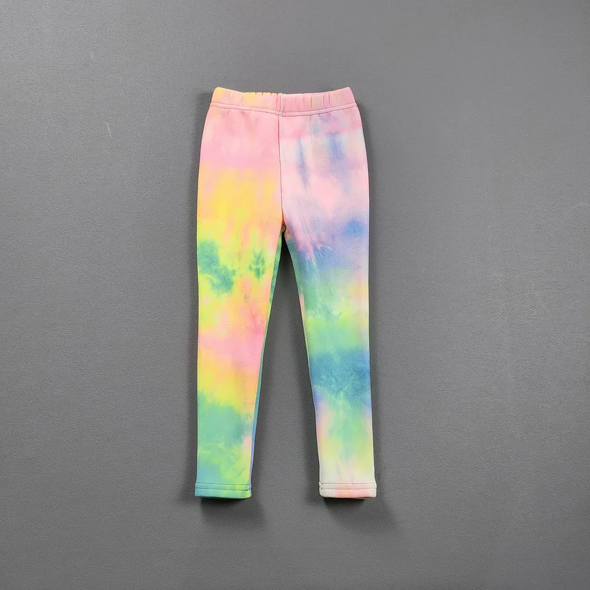 Color: PURPLE, Kid Size: 3T - 2-11Y Girls' Pants Autumn and Winter Slim Fit Warm Bottom Pants Thickened Velvet Printed Children's Pants Baby Casual Pants