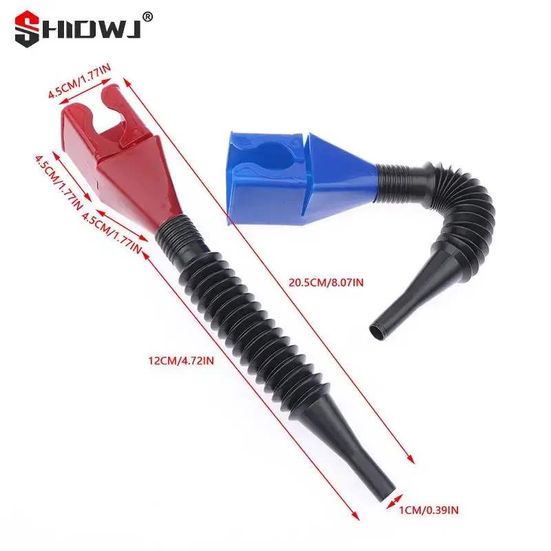 Color: black - 1Pc Car Refueling Funnel Gasoline Foldable Engine Oil Funnel Plastic Funnel Car Motorcycle Refueling Tool Auto Accessories