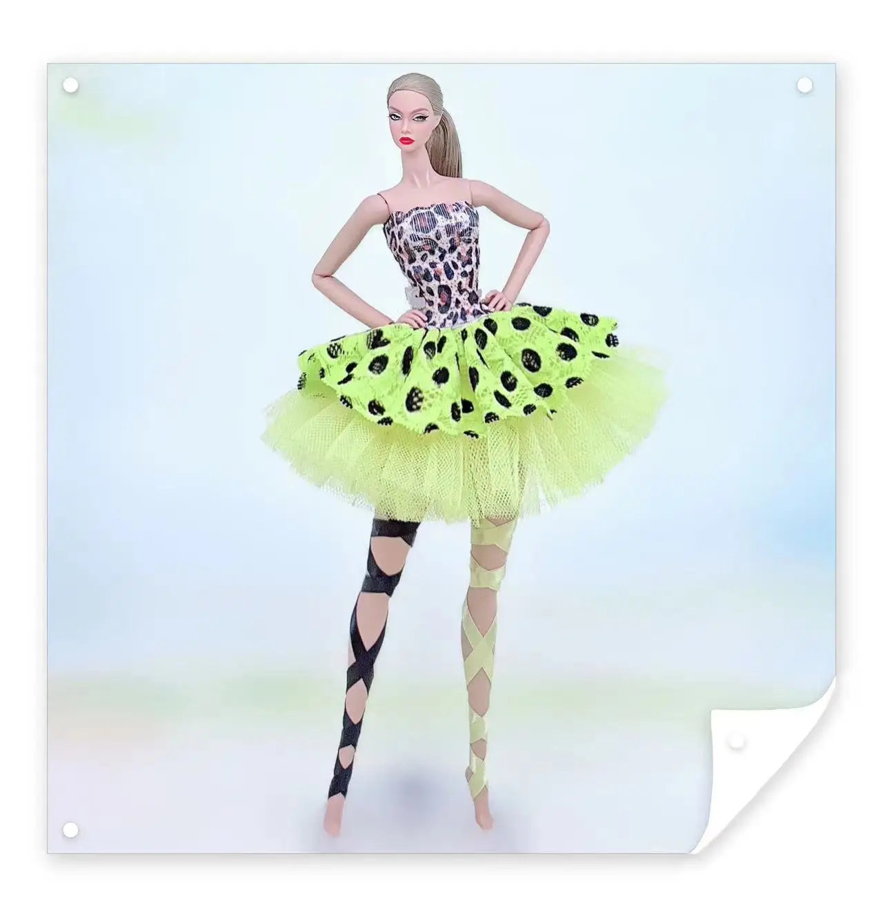 Color: Silver - for clothes for barbie ballerina