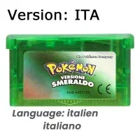 Color: DARK GRAY - GBA Game 32 Bit Video Game Cartridge Console Card Pokemon Emerald Ruby FireRed LeafGreen Sapphire Multi-language for GBA/NDS