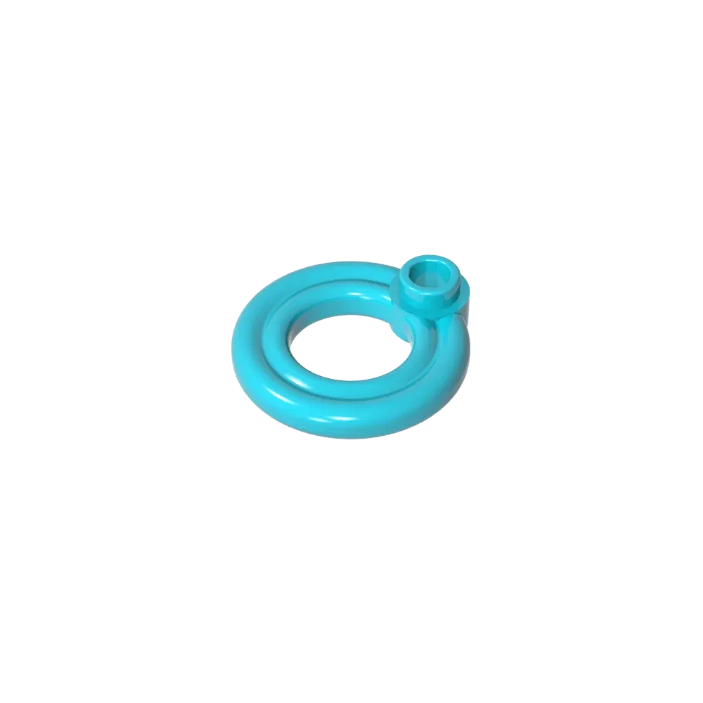 Color: Burgundy - Gobricks GDS-2052 Equipment Flotation Ring [Life Preserver] compatible with lego 30340 Assembles Building Blocks children's toys