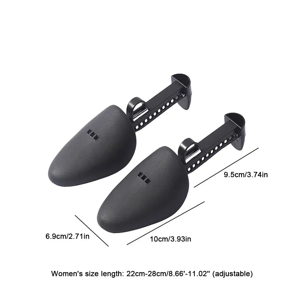 Color: WHITE - 1/2/3Pair Plastic Shoe Stretcher for Men Women Leather Shoes Adjustable Portable Shoe Tree Stretcher Boots Rack Anti-deformation