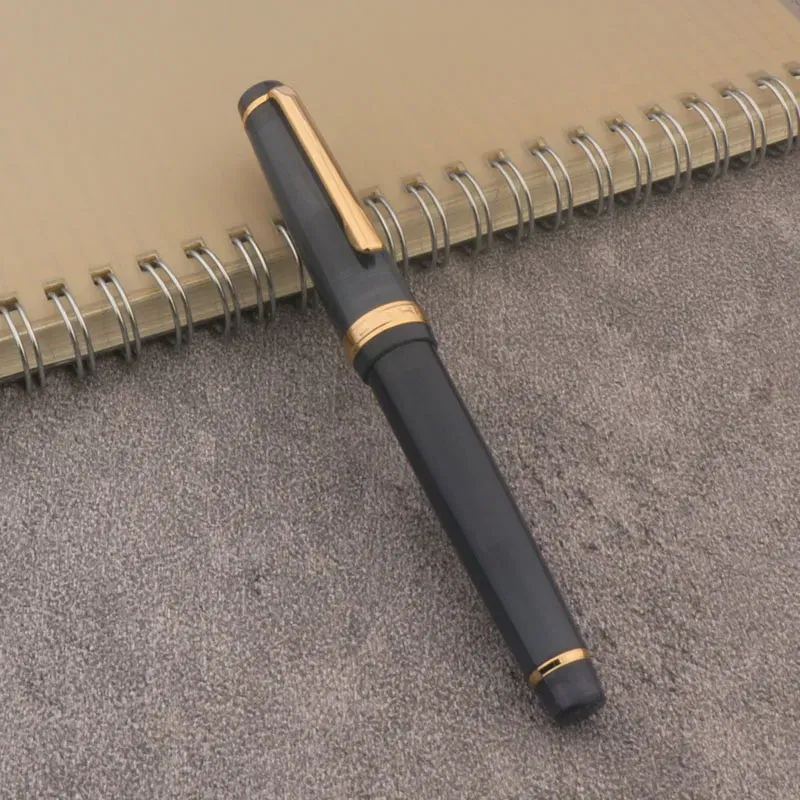 Color: Dark Grey - JinHao 82 Fountain Pen Color match Dip in water Glass Nib Stationery Office School Supplies Ink Pens