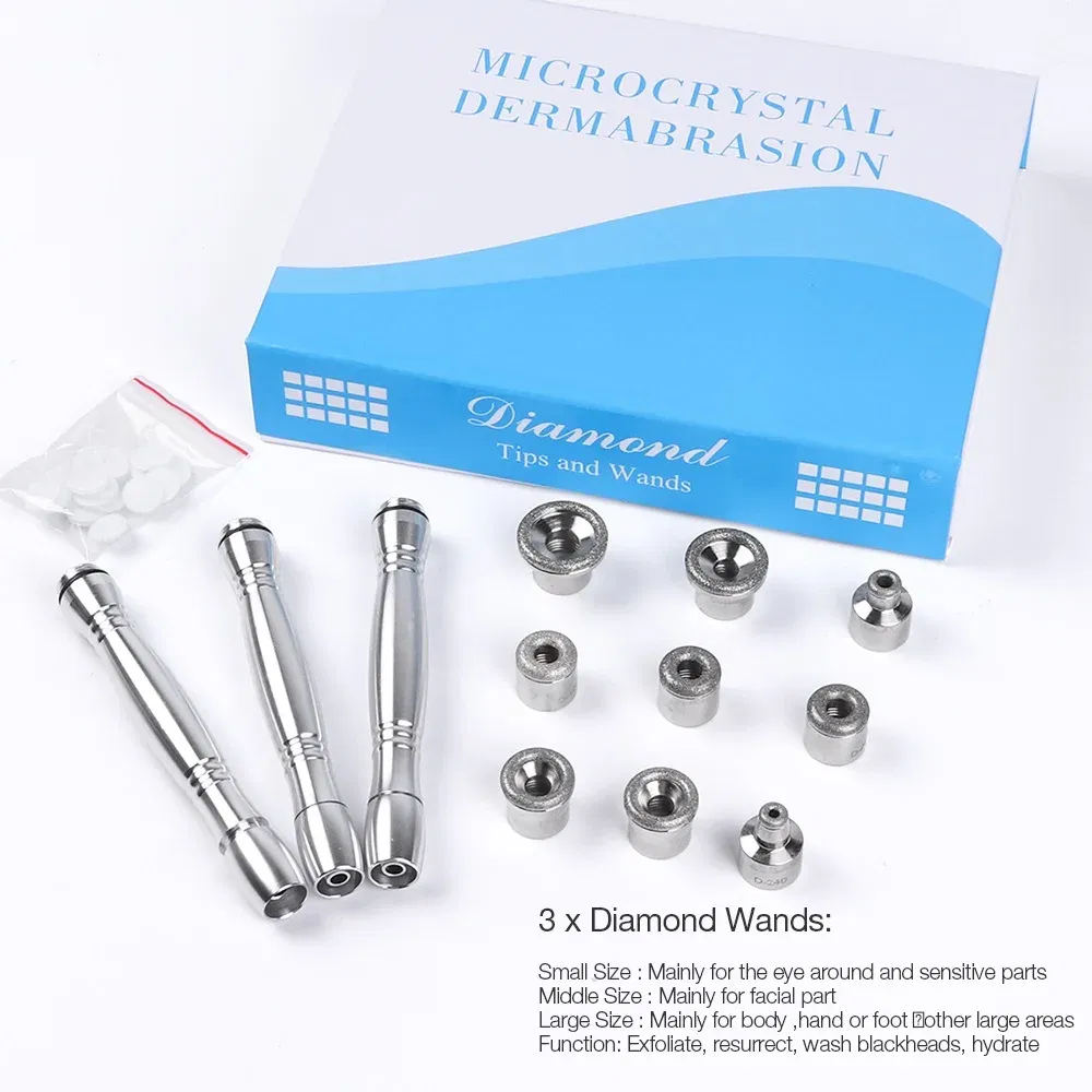 Color: Red, Ships From: CHINA, Power Source: EU - 3 in1 Diamond Microdermabrasion Dermabrasion Machine Water Spray Exfoliation Beauty Machine Wrinkle Removal Facial Peeling Tools