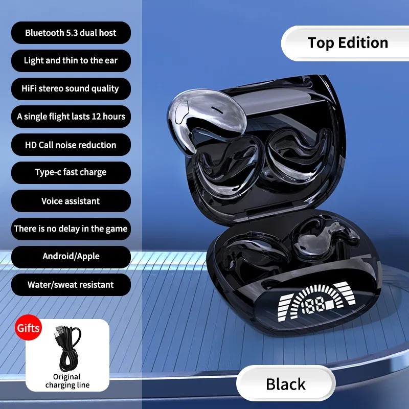 Color: Red, Ships From: CHINA - Sleep Invisible Earbuds Tiny Mini Headphones Hidden Noise Cancelling TWS Wireless Headsets Sports Stereo Bluetooth 5.3 Earphone