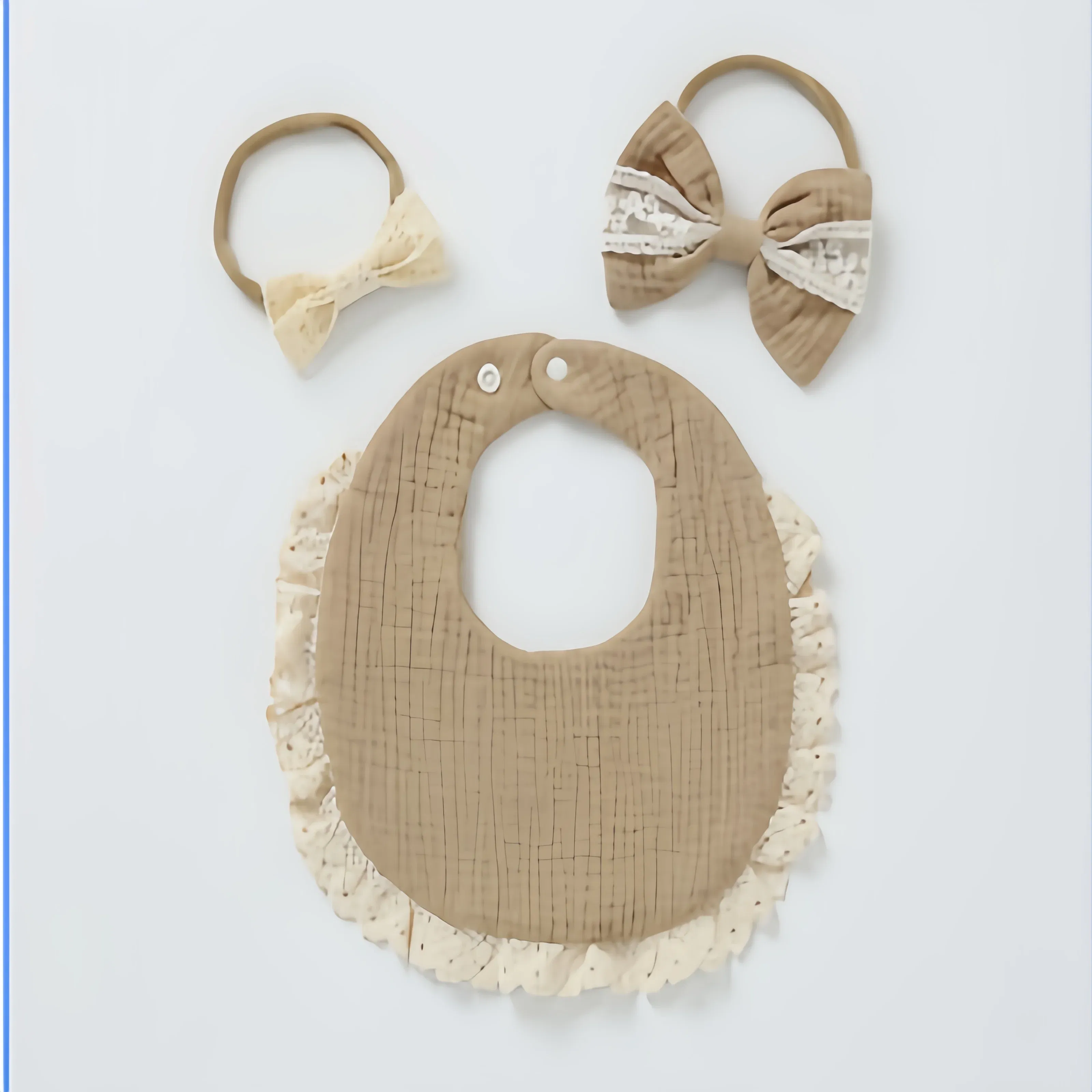 Color: Red, Kid Size: 3M - Personalized embroidered baby bib, baby pure cotton gauze bib, mouth in water, baby anti spitting, newborn bib, men's and women'