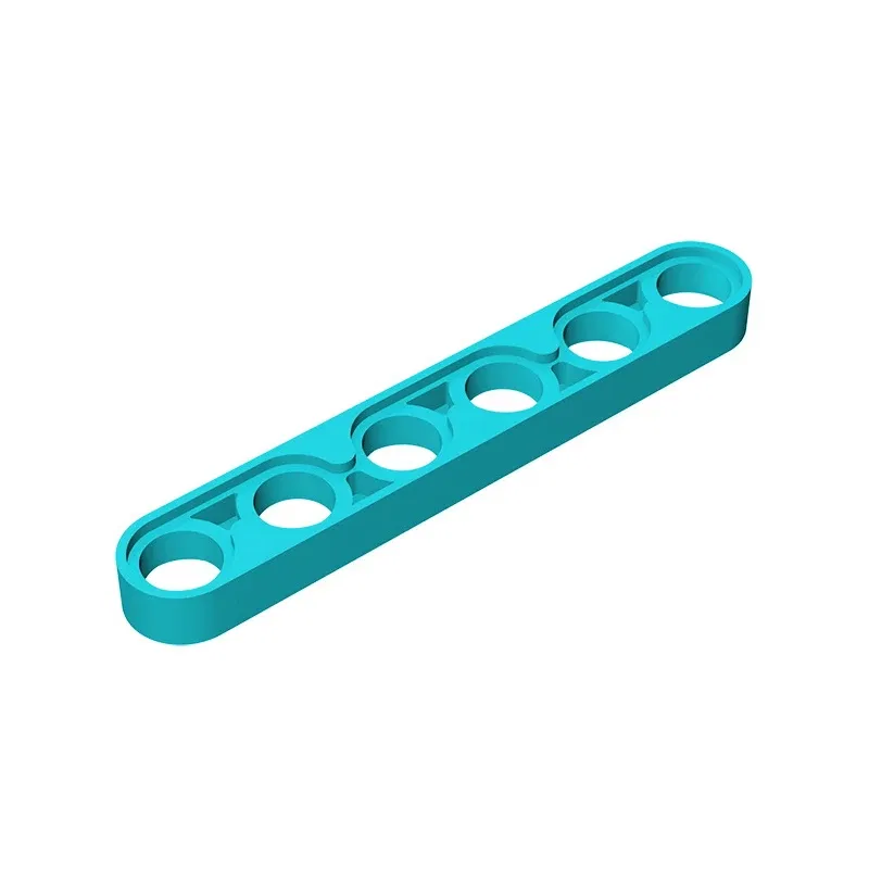 Color: black - Gobricks GDS-694 Technical, Liftarm Thin 1 x 6 compatible with lego 32063 pieces of children's DIY Building Blocks Technical
