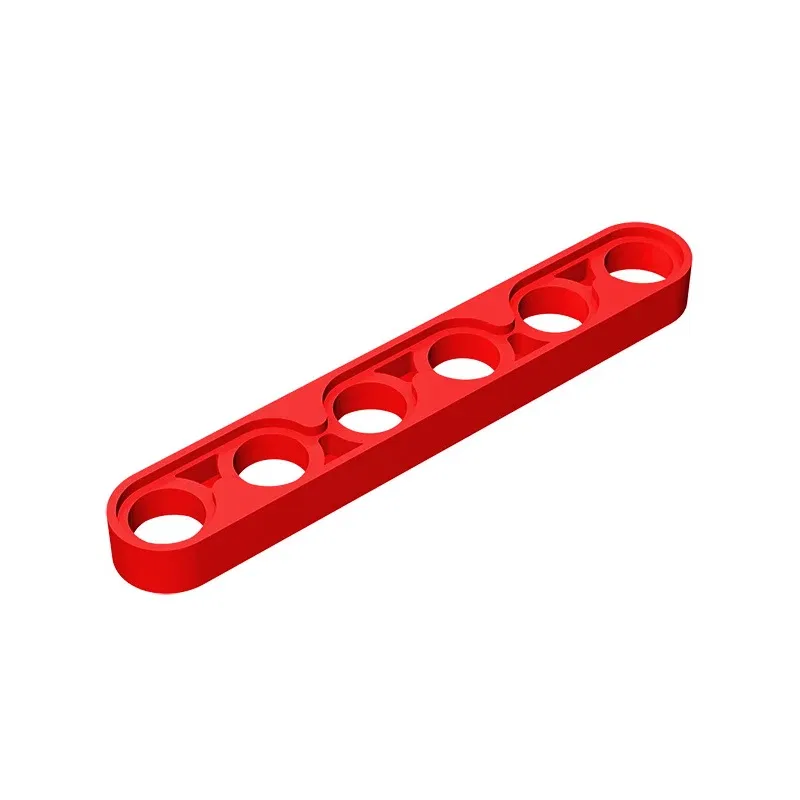 Color: black - Gobricks GDS-694 Technical, Liftarm Thin 1 x 6 compatible with lego 32063 pieces of children's DIY Building Blocks Technical