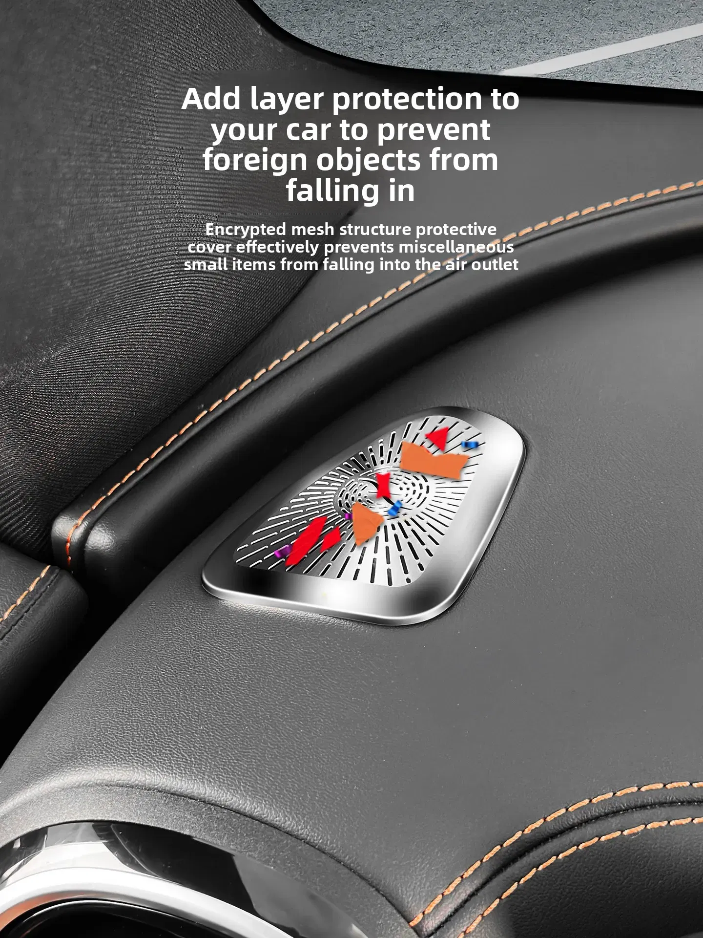 Color Name: black - LHDfor both sides Mercedes-Benz X254 GLC-class instrument air outlet protective cover GLC300 GLC260 car interior supplies 2023+
