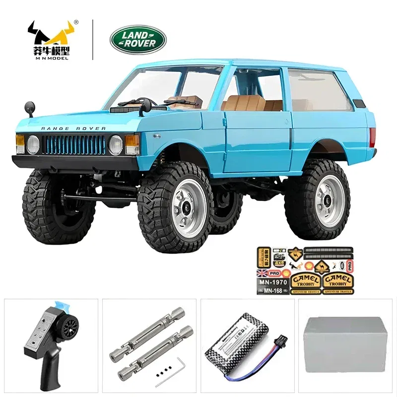 Color: Light Grey - MN MN82 1:12 Retro Rc Car With LED Lights Full-scale Simulation LC79 Professional 4WD Remote Control Pickup RC Truck Model Toys