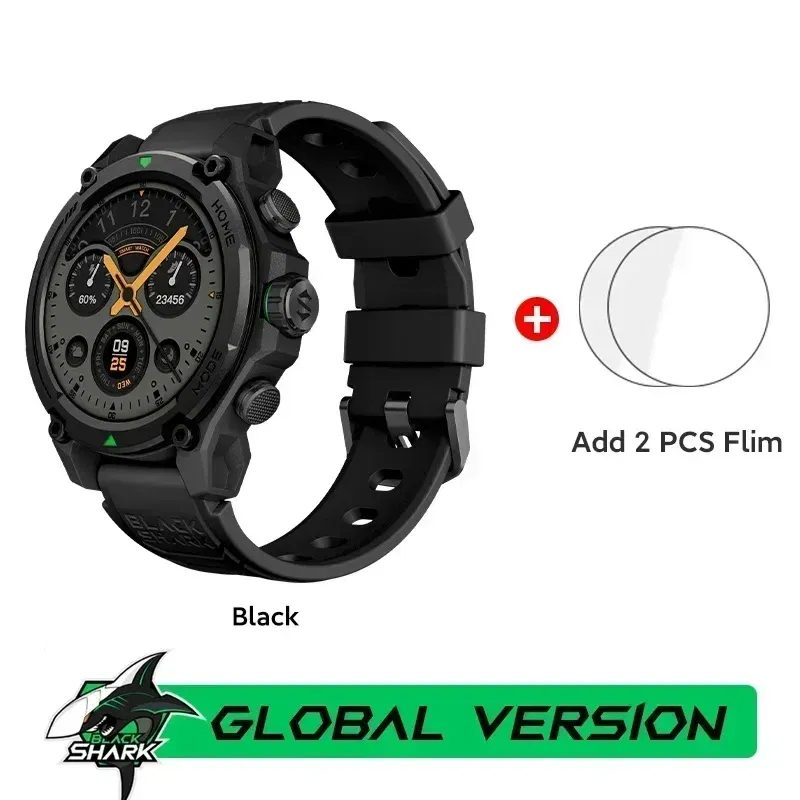 Color: GRAY, Ships From: CHINA - [World Premiere]Blackshark GS3 Smart Watch Global Version 1.43"AMOLED Display GPS Satellite Positioning 21 Day Life 5ATM