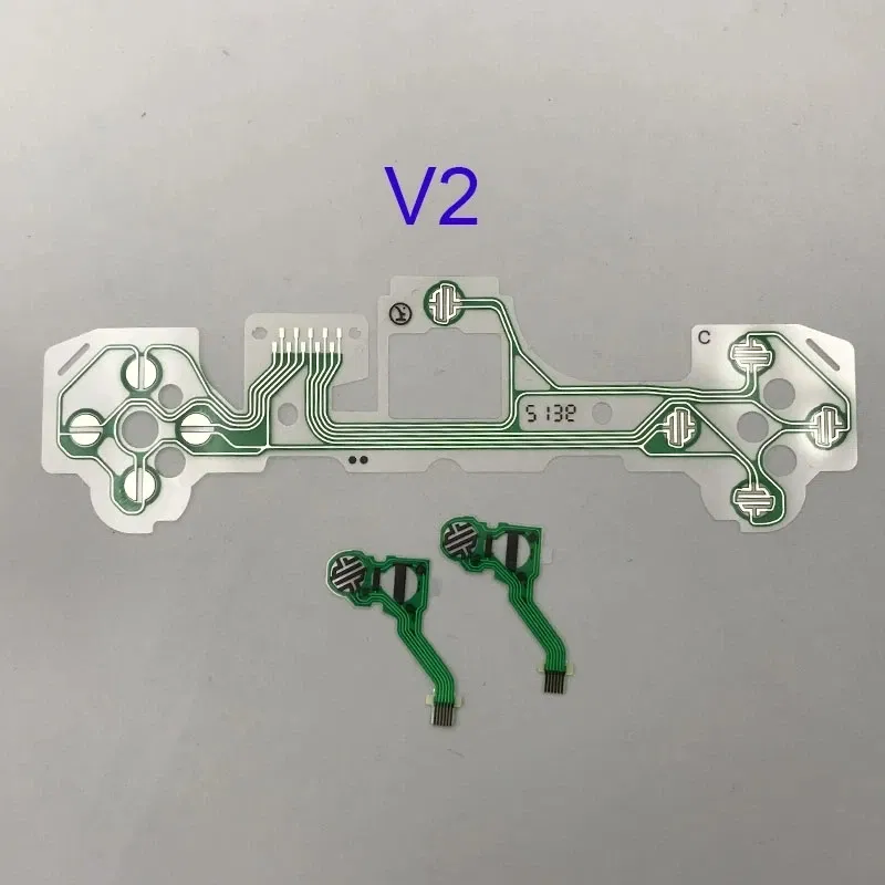Color: LIGHT BLUE - 10Pcs Set for Ps5 Ps4 Pro Slim Jdm 040 050 Ps3 Controller Conductive Film Keypad Flex Cable Replacement Circuit Board Pcb Ribbon