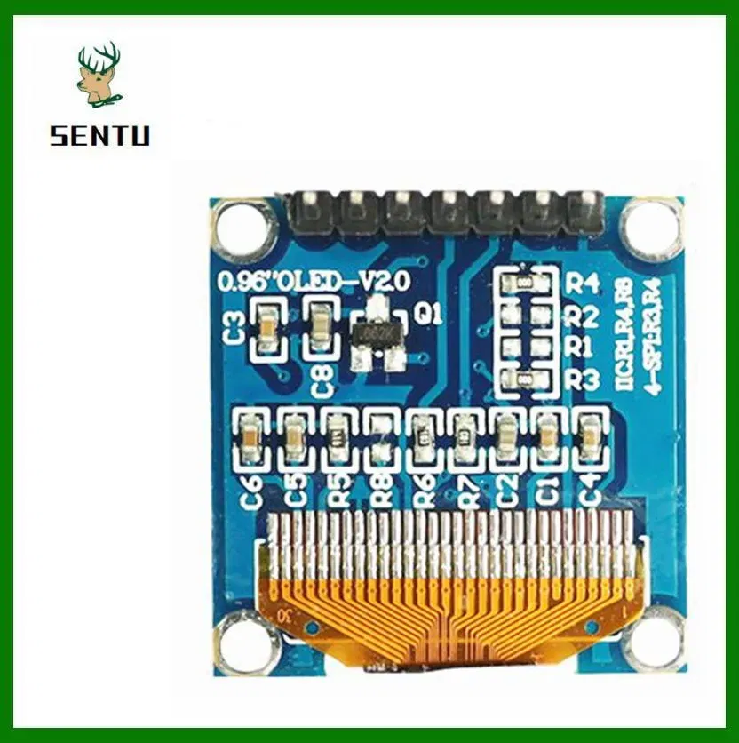Color: Black - 0.96 inch OLED IIC Serial White Display Module 128X64 I2C SSD1306 12864 LCD Screen Board GND VCC SCL SDA 0.96" for Arduino Black