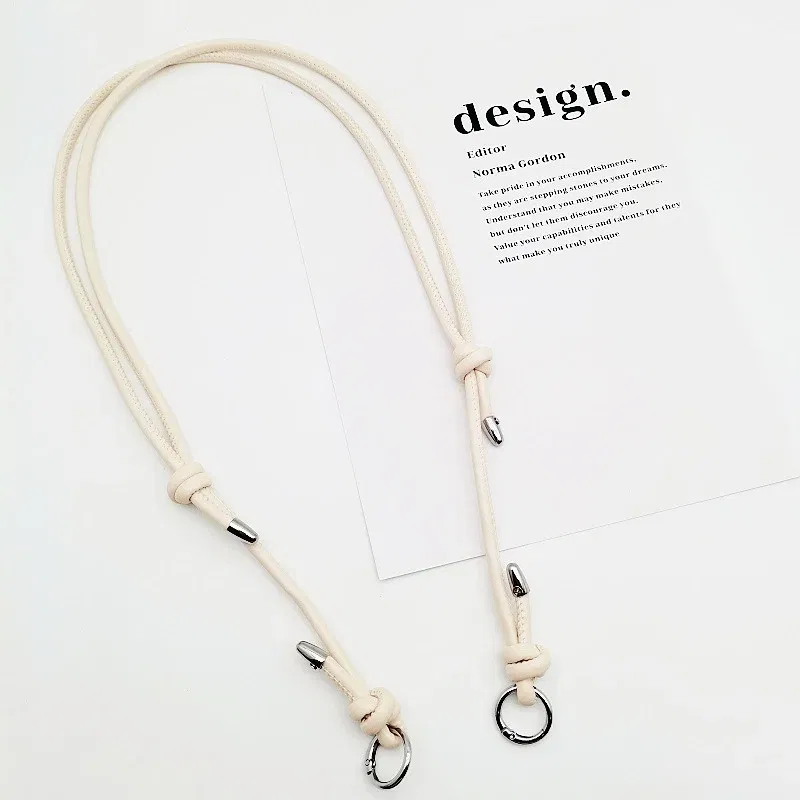 Color: Beige - Long Leather Shoulder Strap Crossbody Bag Adjustable Replacement Belt Handbag Strap Accessories DIY Bag Belt For Handbags