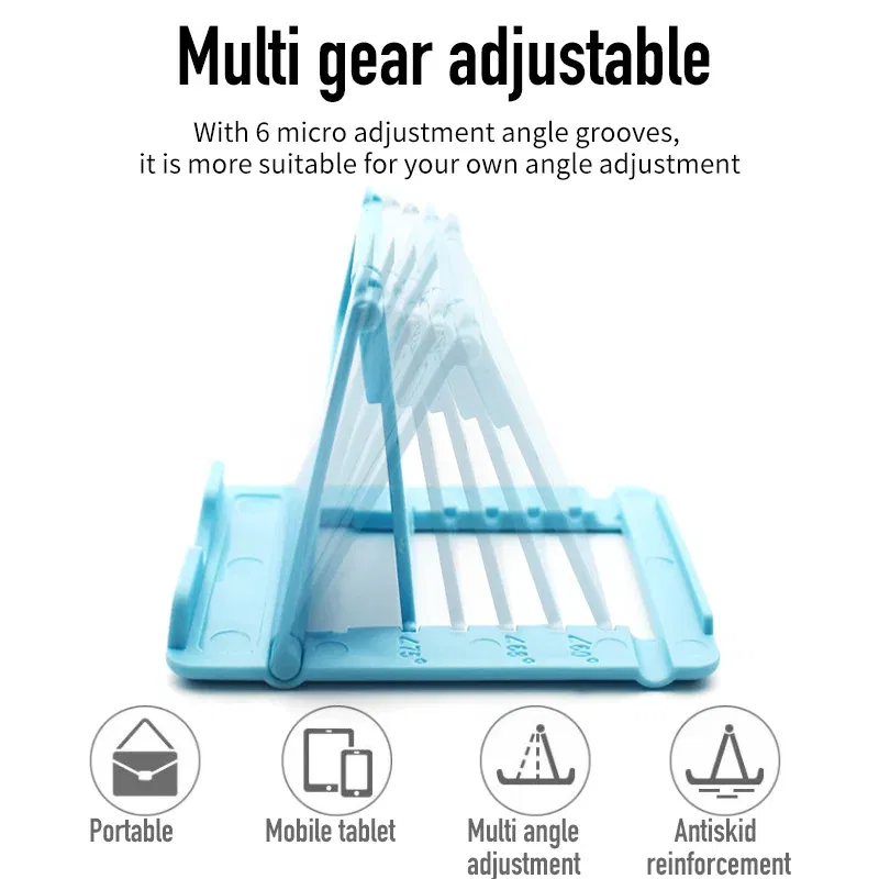 Color: WHITE - Universal Table Cell Phone Support Holder for Phone Desktop Stand for Ipad Samsung IPhone X XS Max Mobile Phone Holder Mount