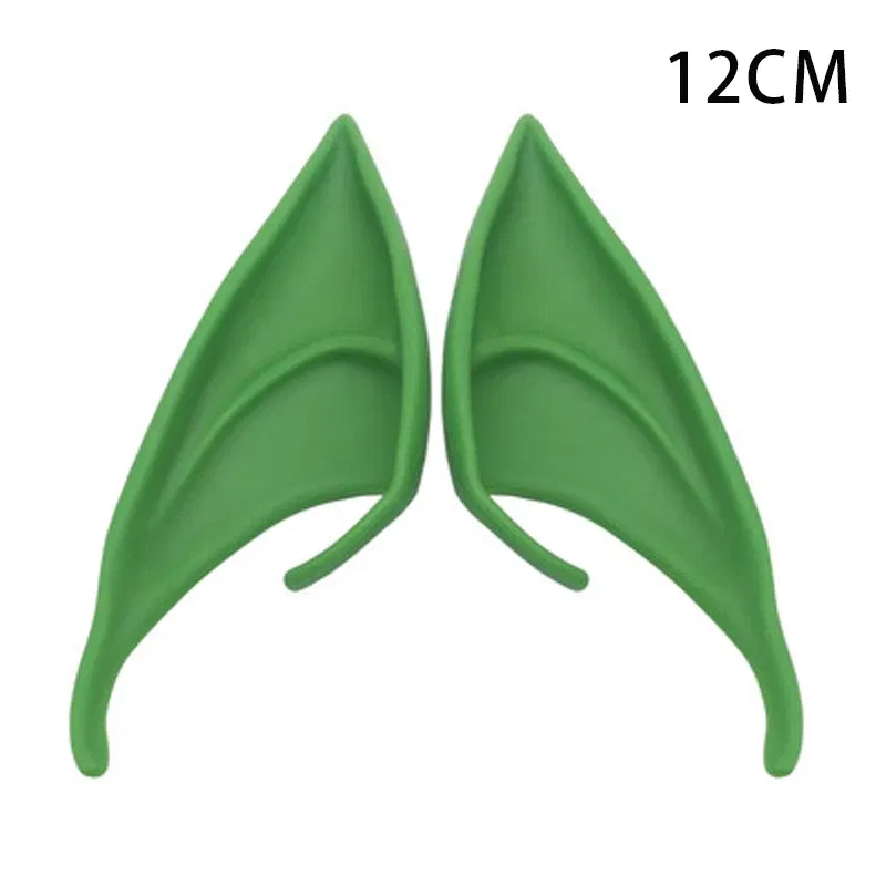Color: plum - 1Pairs Cosplay Latex Fairy Angel Elf Ears Halloween Masquerade Party Costumes Halloween Party Decoration Supplies Photo Props