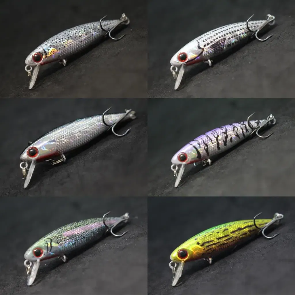 Color: Brown - wLure Fishing Lure 4.5g 5.9cm Tiny Sinking Minnow Carp Fresh Water Use Wild Wobble Bronzing and Plating Painting M639