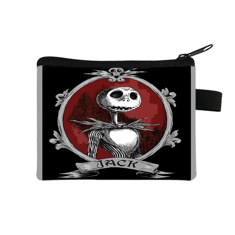 Color: Blue - The Nightmare Before Christmas Coin Purse Female Wallets Portable ID Card Holders Children's Key Storage Bag Birthday Gifts