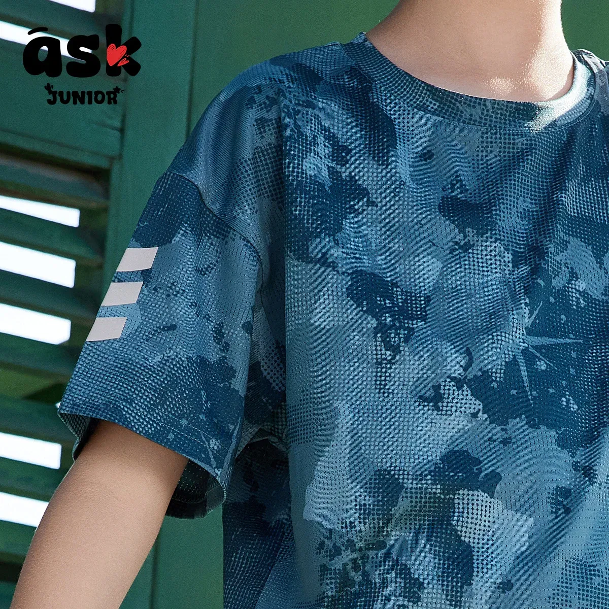 Ask Junior Children's Clothing Boys Summer Thin Short Sleeve T-Shirt + Shorts Two-piece Tennis Clothing