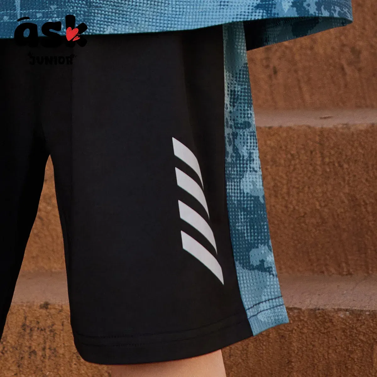 Ask Junior Children's Clothing Boys Summer Thin Short Sleeve T-Shirt + Shorts Two-piece Tennis Clothing