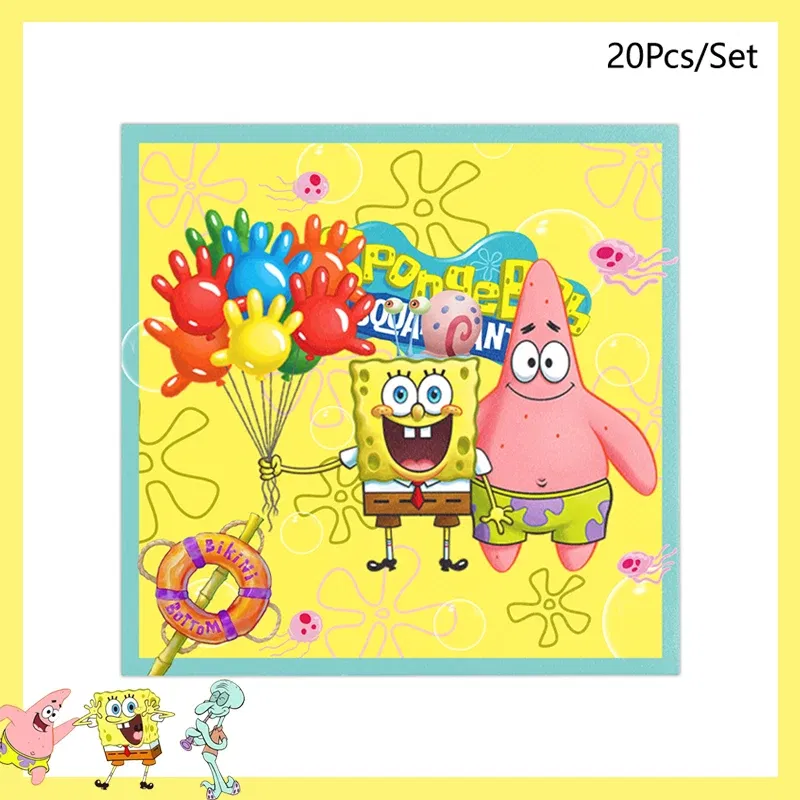 Color: Burgundy - SpongeBob Party Decorations Disposable Tableware Cup Baby Shower Birthday Theme Plate Tablecloth Kids Birthday Party