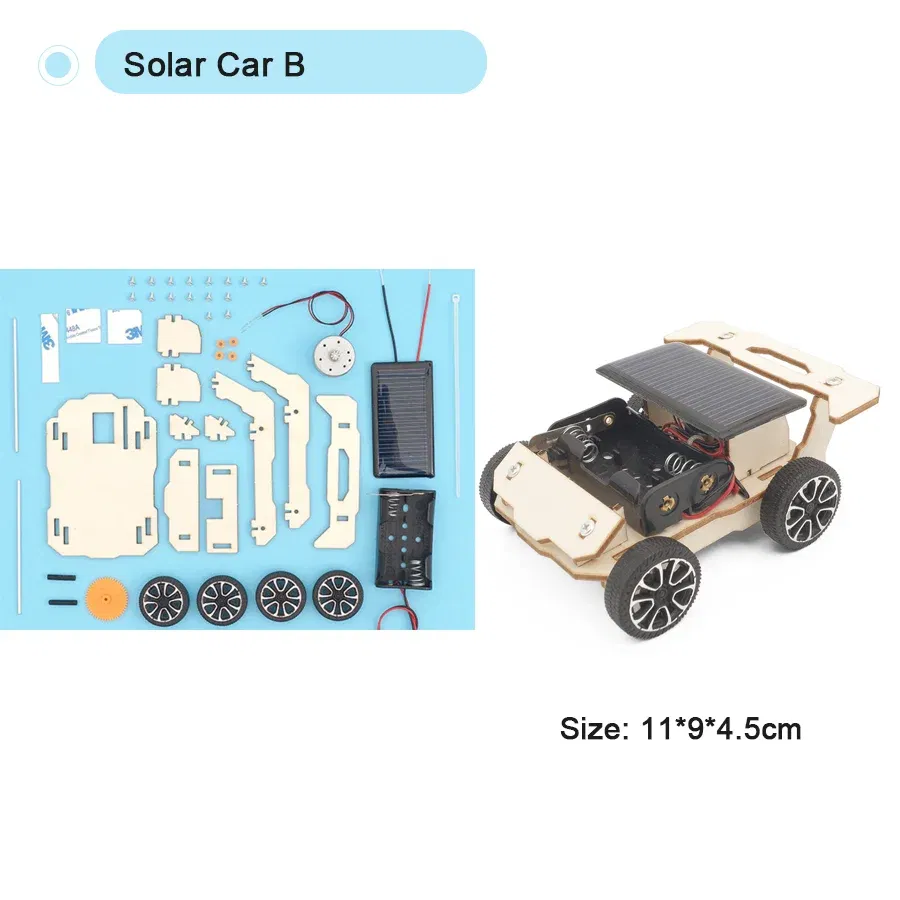 Color: WHITE - DIY Handmade Small Production Physical Model Assembly Craft Technology Science Experiment Educational Toy Project for School Kid