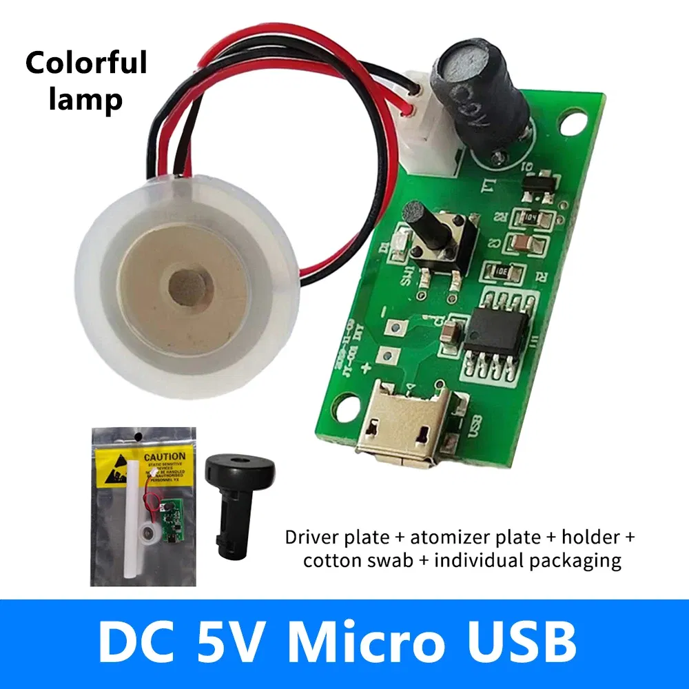 Bundle: Bundle4 - DC5V Ultrasonic Spray Humidifier Electronic Atomization Module Set Universal Humidification Module TYPE-C