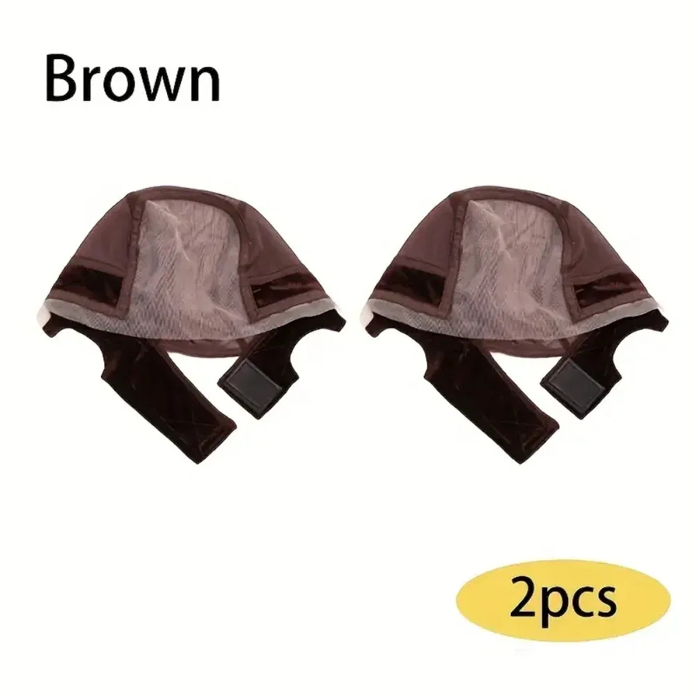 Color: Medium Brown - Lace Wig Grip Cap Wig Grip Band for Lace Front Wigs to Keep Wigs in Place, Adjustable Wig Cap with Grip Band Non Slip Cap