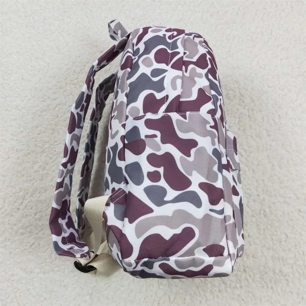 Color: Dark Grey - Wholesale Baby Boy Boy Girl Backpack Camo Daypack Toddler Children Outdoor Portable Kids School Bag