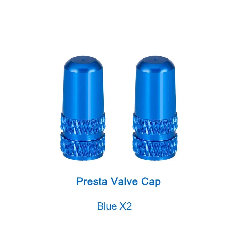 Color: Red - 2pc Bicycle Valve Cap Aluminum Alloy Presta/Schrader Road Mountain Bike Tire Valve Cap Dust Protection Cover Bicycle Accessories