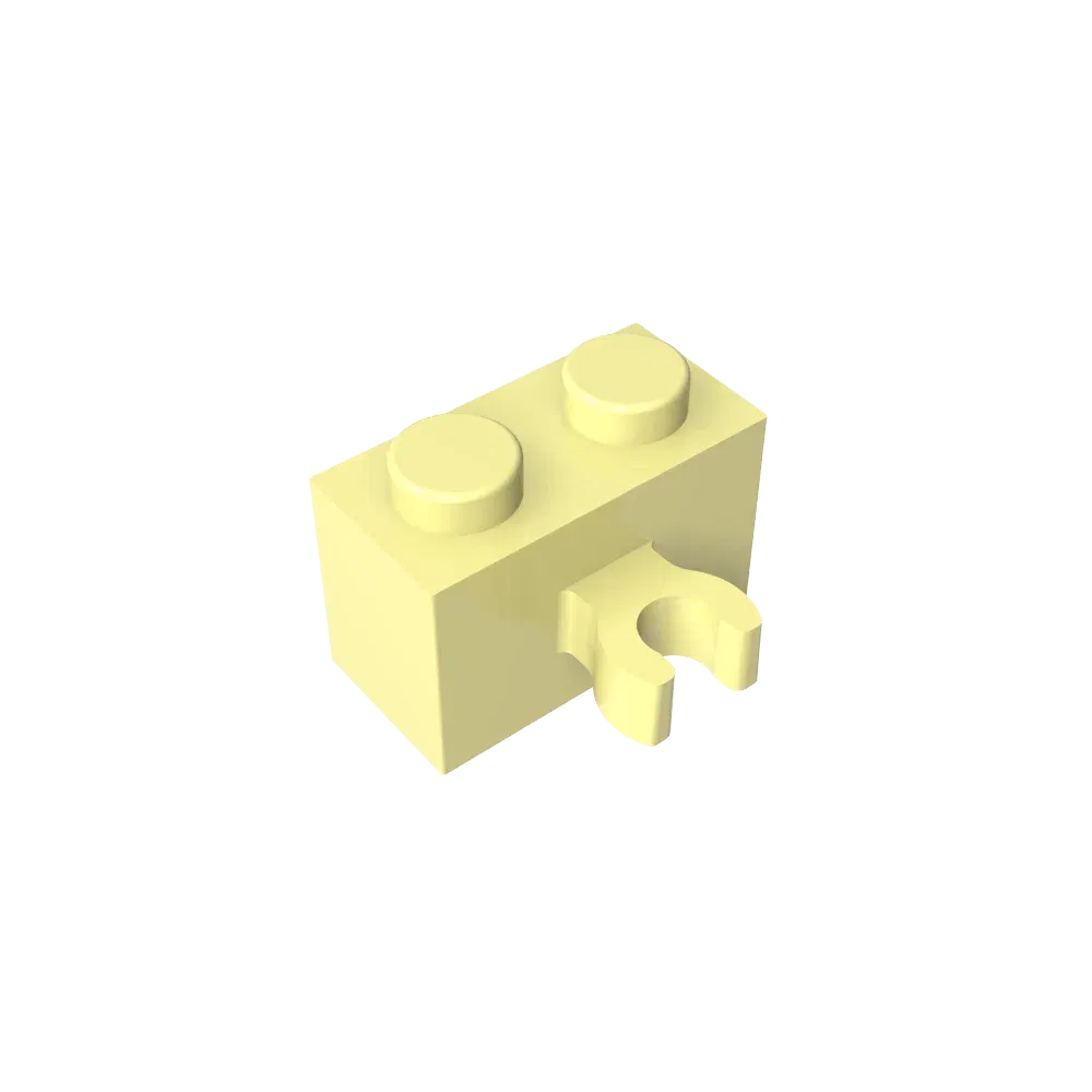 Color: light green - Gobricks GDS-651 BRICK 1X2 W. HORIZONTAL HOLDER compatible with lego 95820 30237 children's DIY Educational Building Blocks