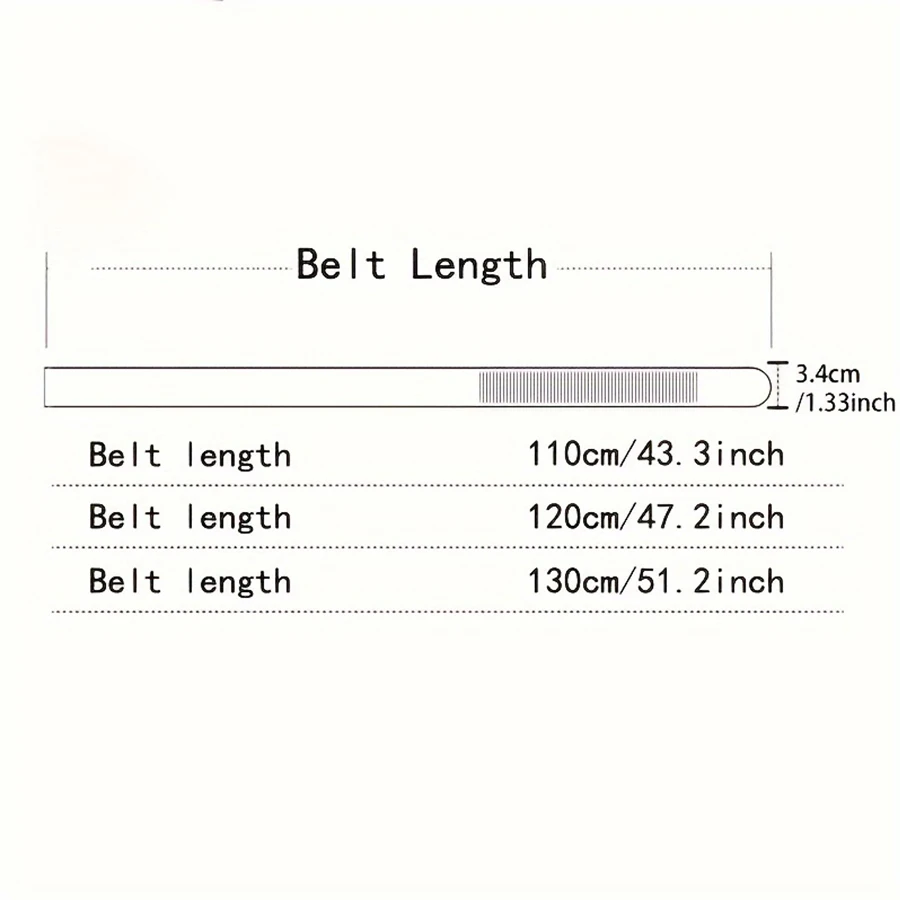 Color: green, Belt Length: 110cm - 2Pcs Men's Belt Fashion Without Buckle High End Belts Black Soft PU Leather Men Belts Body No Buckle Strap