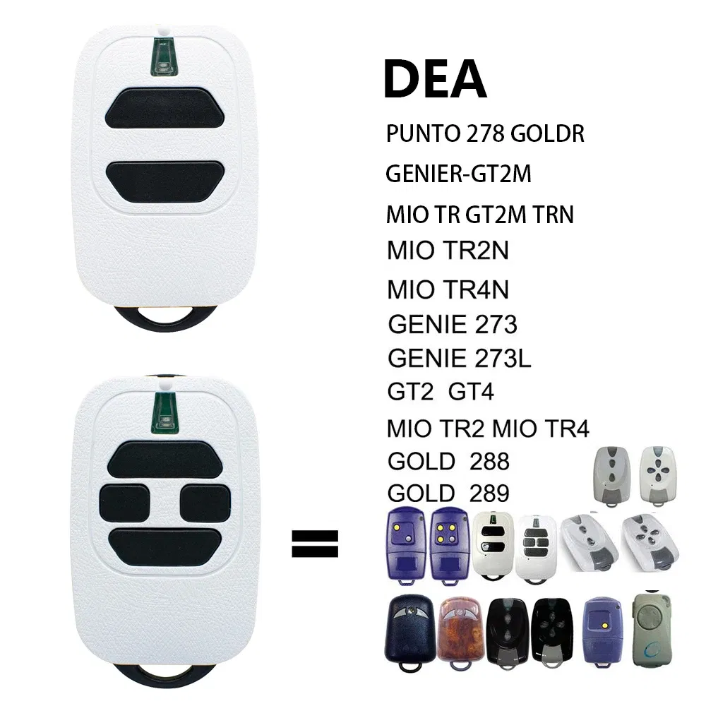 Color: Yellow - Garage Remote Control DEA GTI2 GTI4 GT2 GT4 MIO TR2 TR4 GOLD 288 289 TR2N TR4N Gate Door Opener Command 433.92mhz Rolling Code