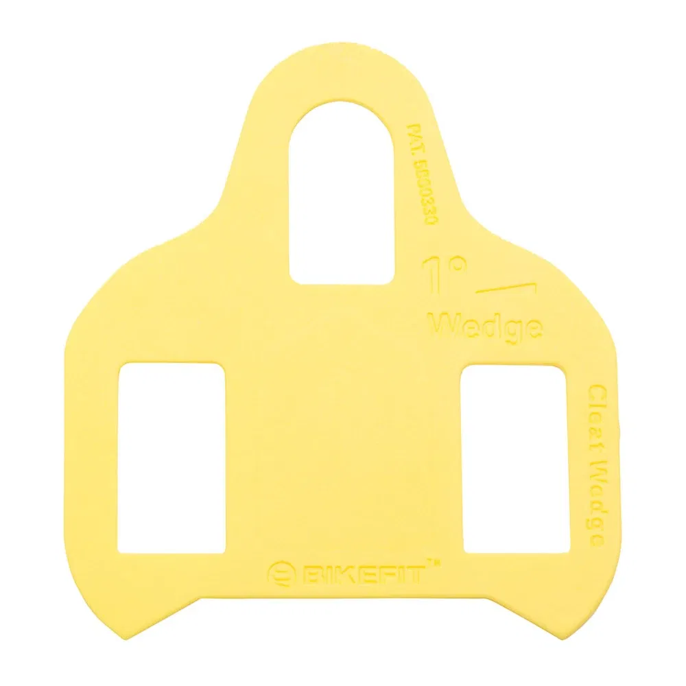 Color: Yellow - BikeFit Cleat Wedges for Shimano Road SPD-SL & MTB SPD ATAC SpeedPlay Crank Bros Cleats 8 pcs/Pack Bike Fitting