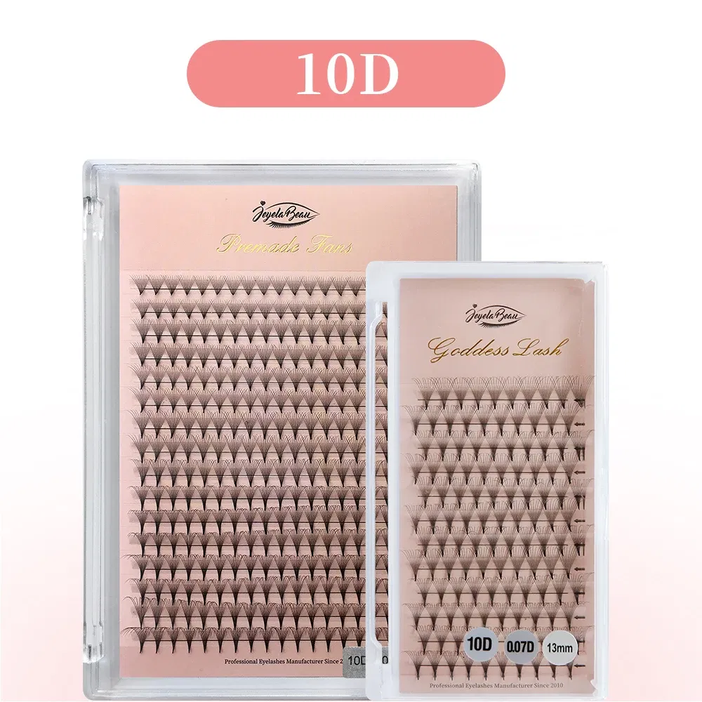 Color: Gold, Curl: D, Thickness: 0.07mm, Length: 15mm, Ships From: CHINA - Goddess Premade Volume Fans 5D 6D 10D 12D 14D 16D 20D Individual Lashes Extension Pointy Stem Russian Volume Fans 120/320 fans