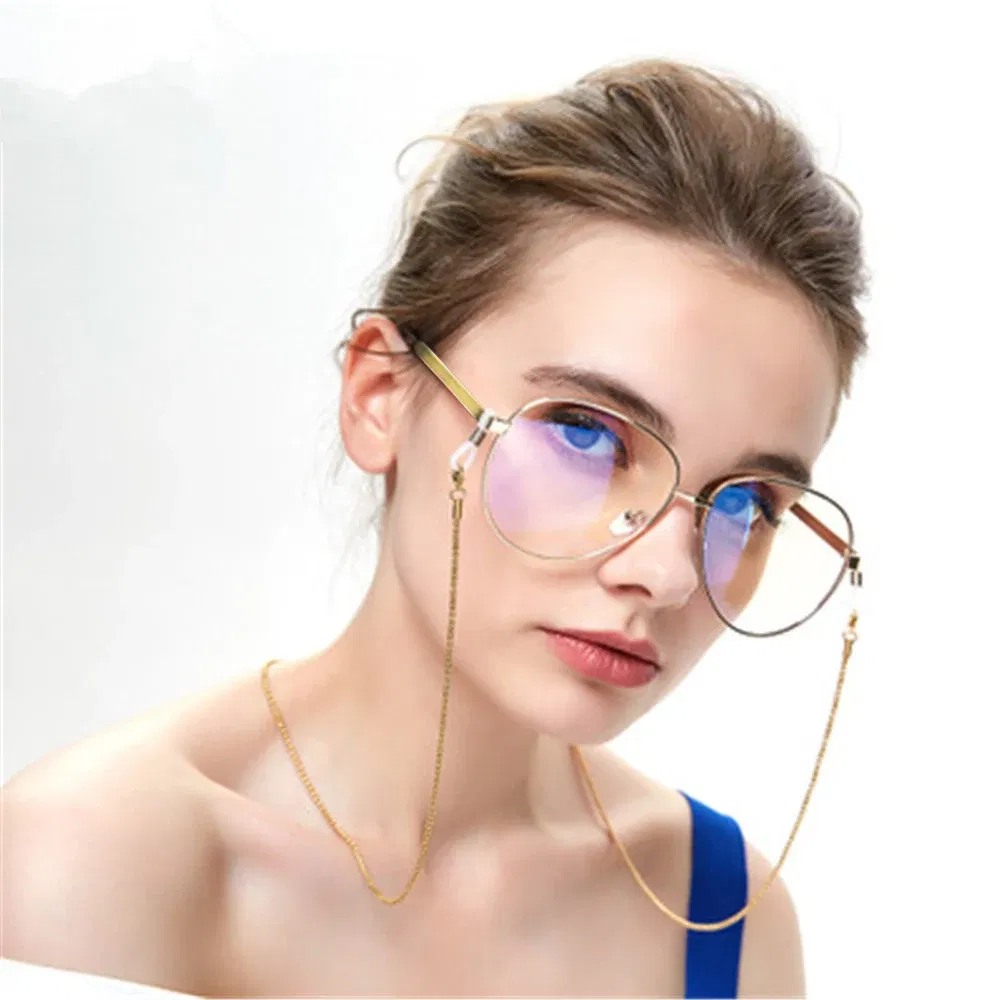 Color: Yellow - New Fashion Women Eyeglass Chain Hollow Star Pearl Beaded Sunglasses Reading Glasses Lanyard Eyewear Holder Neck Strap Rope