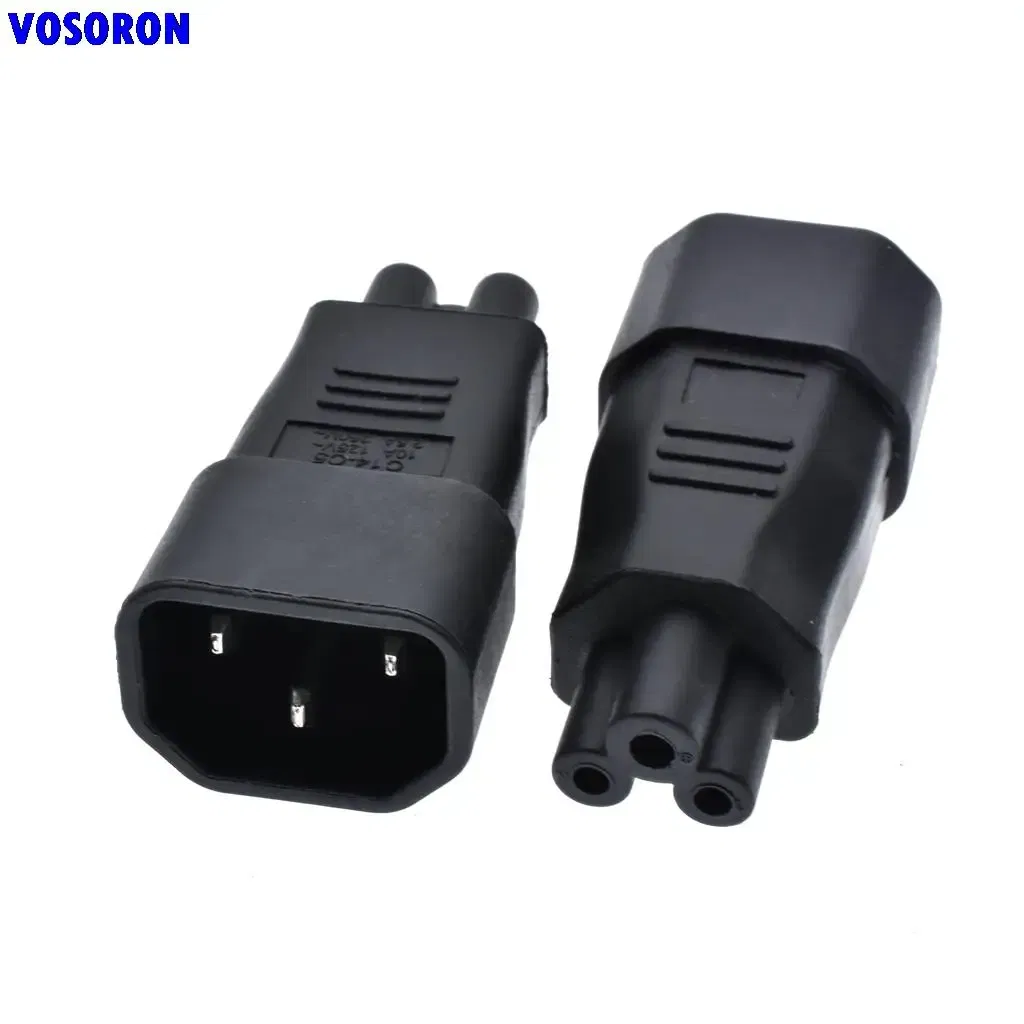 1pcs Plug Convertor C5 To C14 IEC320 Female Power Industrial Plug Adapter