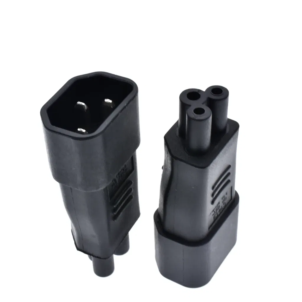 1pcs Plug Convertor C5 To C14 IEC320 Female Power Industrial Plug Adapter