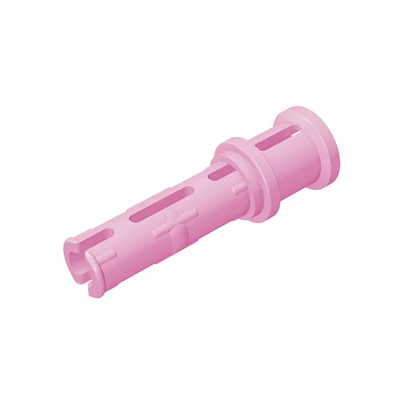 Color: Blue - Gobricks 10PCS Bricks Technical Pin 3L with Friction Ridges Lengthwise and Stop Bush Compatible With 32054 Assembles Block