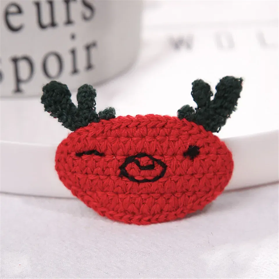 Color: Dark Brown - Cartoon Handmade Woolen Animal Hairpin Hair Accessories For Girls Hair Clips Children Glitter Felt Fabric Hairclip Cat Barrettes
