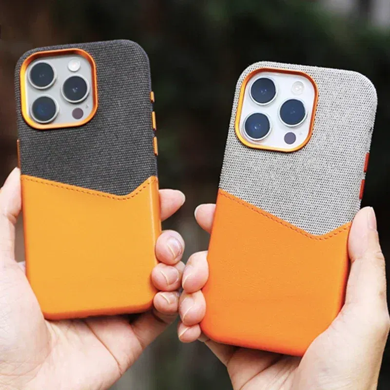 Color: Blue, Material: Plastic - Card Holder MagSafe Leather Phone Case For iPhone 14 16 Pro Max 13 15 Pro 12 Pocket Wireless Charging Alloy Lens Hit Color Cover