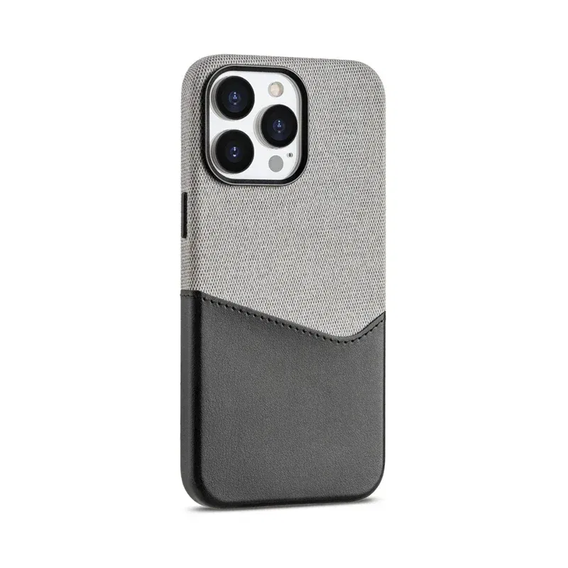 Color: Blue, Material: Plastic - Card Holder MagSafe Leather Phone Case For iPhone 14 16 Pro Max 13 15 Pro 12 Pocket Wireless Charging Alloy Lens Hit Color Cover