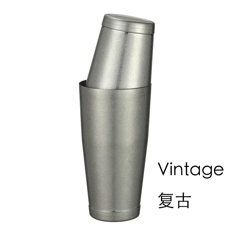 Color: SKY BLUE - Stainless Steel Boston Shaker Bar Shaker with different Surface Finish -2 Piece Cocktail Shaker, 15-Ounce and 25-Ounce