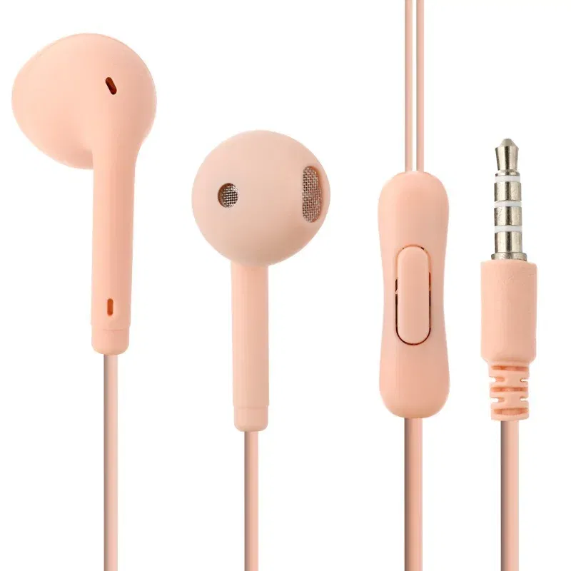 10pcs Portable Sport 8 Colors Earphone Wired Super Bass With Built-in Microphone 3.5mm In-Ear Wired Hands Free For Smartphones