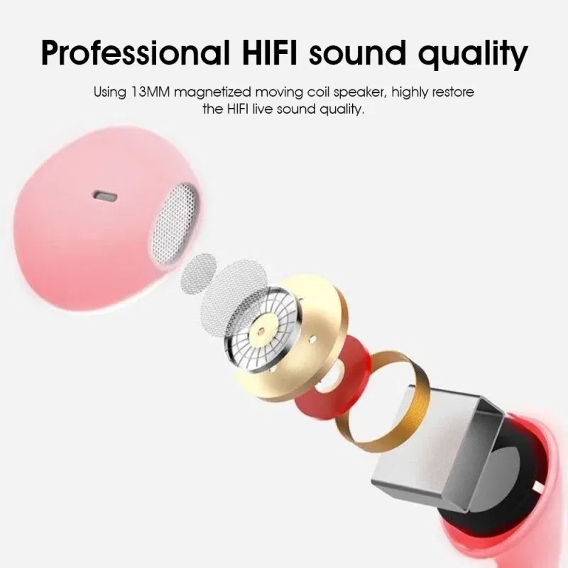 10pcs Portable Sport 8 Colors Earphone Wired Super Bass With Built-in Microphone 3.5mm In-Ear Wired Hands Free For Smartphones