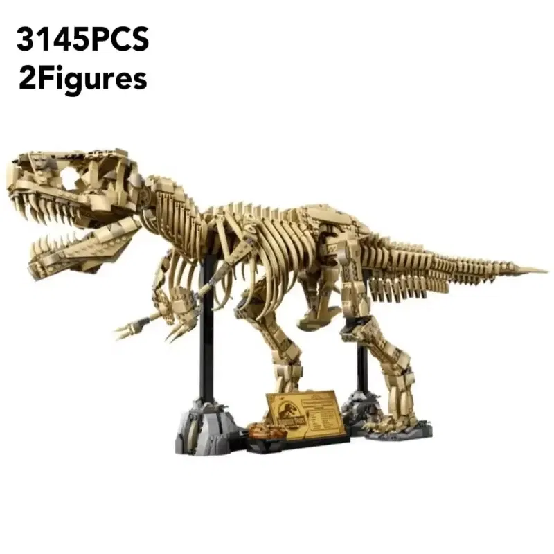 2025 new Dinosaur Park series Dinosaur Fossil Tyrannosaurus Compatible Set Assembly building blocks display toys children Adult